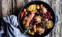 طرز تهیه مرغ طعم‌دار مجلسی داخل فر