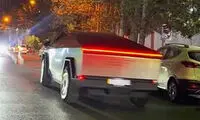 سایبرتراک با پلاک عراق در خیابان فرشته تهران!