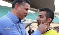 نمایی از تکل معروف ایمان مبعلی روی پای علی دایی