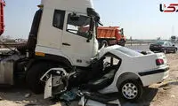 تصویر دردناک از تصادف یک پژو در مهاباد