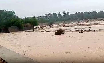 طغیان رودخانه شهرستان گراش استان فارس