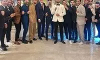 تیپ عجیب آل‌کثیر و سرلک در عروسی پورعلی گنجی