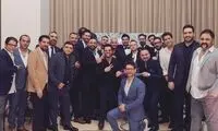 ژست‌های جالب هنرمندان در تولد فرزاد فرزین!
