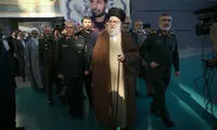 عکس جدید از پسر رهبر انقلاب در نمایشگاه موشکی