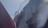 تصاویر کشتی تایلندی پس از اصابت موشک سپاه