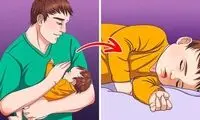 ۴ تکنیک آسان و کاربردی برای خواباندن نوزاد در چند ثانیه