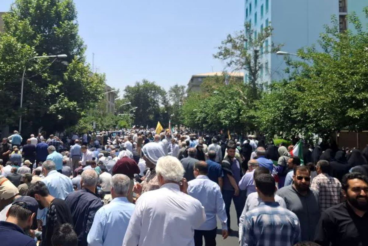 گنبد آبکشی نتانیاهو در نماز جمعه رویت شد