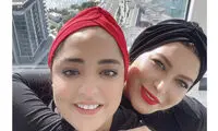 عکس شکار شده از فریبا نادری و نرگس محمدی در روسیه