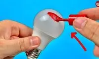 تعمیر لامپ LED با سیم ظرفشویی و لاک ناخن!