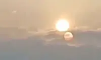 تصاویر باورنکردنی از ظهور عجیب دو خورشید