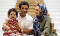 بازیگر نیوکمپ کنار دختر کارگردان