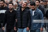 ابوالفضل جلالی با کمر خمیده در تمرین استقلال