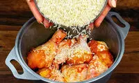 پخت متفاوت یک غذای لذیذ با 500گرم ران مرغ 