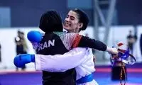 شادی دختر ایرانی پس از قهرمانی آسیا