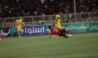 لیزر پراکنی هوادار تراکتور روی صورت سپاهانی‌ها