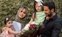 عکس بامزه شاهرخ استخری به همراه دخترانش