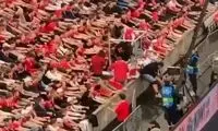 نروژی‌ها قبل از شروع بازی با عراق ورزشگاه را به لرزه انداختند!