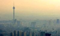 تصویری از شاخص آلودگی در مناطق مختلف تهران 