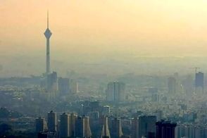 تصویری از شاخص آلودگی در مناطق مختلف تهران 