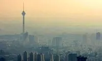 تصویری از شاخص آلودگی در مناطق مختلف تهران 