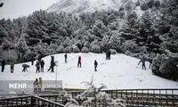 شادی مردم اصفهان در بارش اولین برف زمستانی