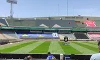 قسمتی از ورزشگاه آزادی فرو ریخت!