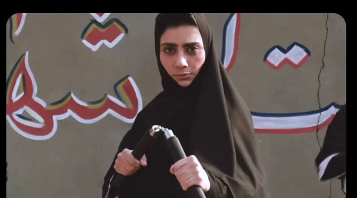 تمرینات نانچیکو مونا فرجاد در پشت صحنه یک فیلم