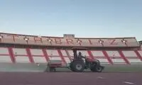 علت زردی بهترین چمن فوتبال ایران مشخص شد