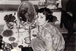 عکسی از مراسم عروسی فروغ فرخزاد و پرویز شاپور