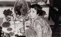 عکسی از مراسم عروسی فروغ فرخزاد و پرویز شاپور