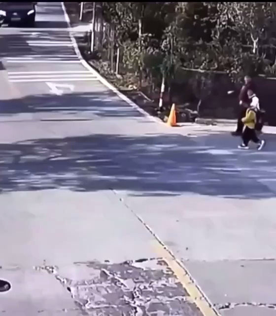 عکس‌العمل سریع راننده و نجات خارق‌العاده جان یک کودک