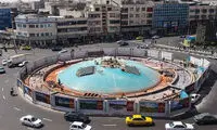 مجسمه آزادی آمریکا در میدان انقلاب تهران سرنگون شد!