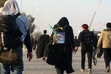 دختر خانم جوان ایرانی با شمایل متفاوتش در مراسم اربعین
