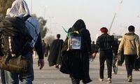 دختر خانم جوان ایرانی با شمایل متفاوتش در مراسم اربعین