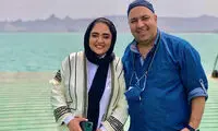 قاب یادگاری نرگس محمدی و همسرش با ستاره فوتبال جهان!