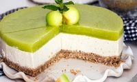 طرز تهیه چیزکیک گوجه سبز با طعمی کاملا متفاوت