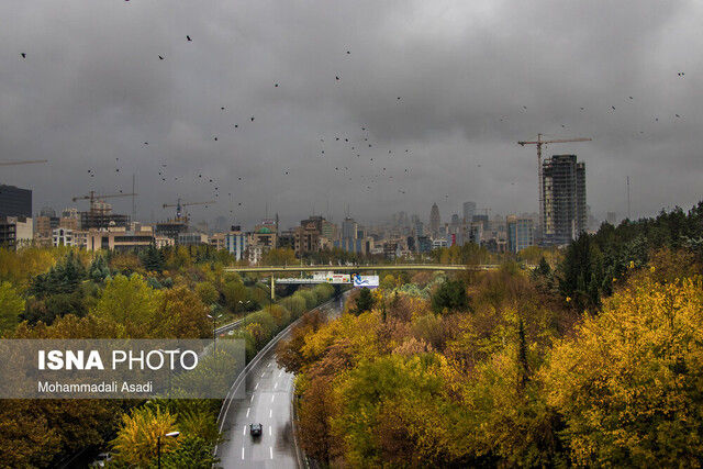 تهران بارانی می‌شود