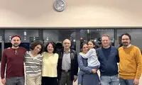 تصویری از نازنین زاغری و انوشه آشوری در لندن