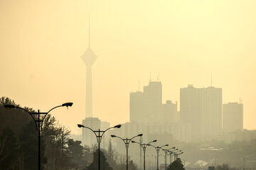 جزئیاتی از وضعیت آلودگی هوای تهران