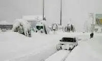 تصاویری از بارش یک متری برف در مریوان