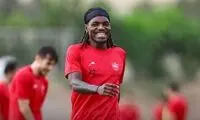رونمایی از مدل موی تازه بیفوما در تمرین پرسپولیس 