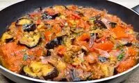 دستور پخت گوجه و بادمجون به سبک ایتالیایی‌ها
