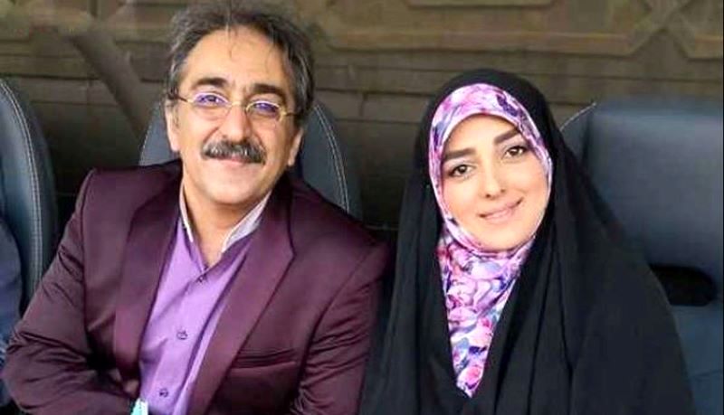 عکس رمانتیک مجری معروف تلویزیون با همسرش