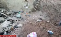 مرگ مرد ۵۰ ساله بر اثر ریزش ساختمان در تهران