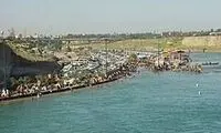 قاب متفاوت از شیرجه یک زن در رودخانه «دز»!