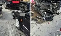 تصویری از تصادف شدید پژو پارس با رنو کولئوس!
