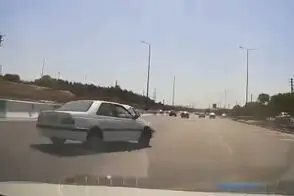 تصادف عجیبی که اتوبان بابایی تاکنون به خود ندیده بود!