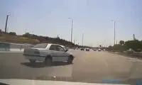 تصادف عجیبی که اتوبان بابایی تاکنون به خود ندیده بود!