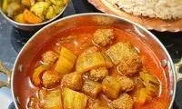طرز تهیه خورش خیار با گوشت قلقلی