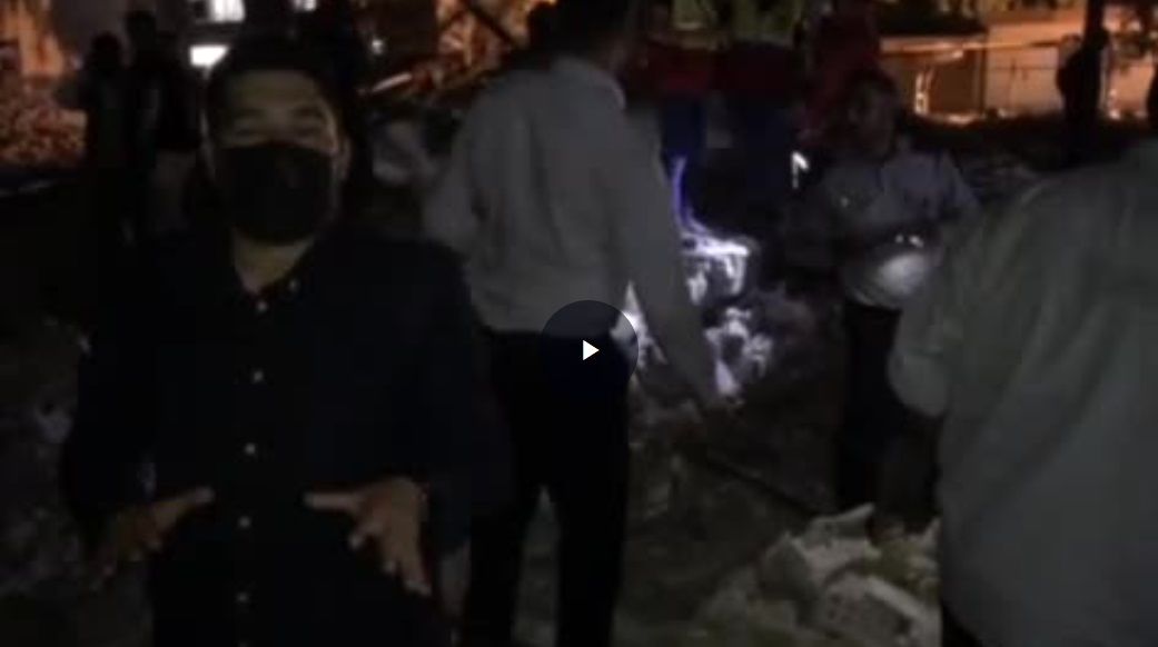 انفجار در ساختمان بنیاد نخبگان خوزستان 